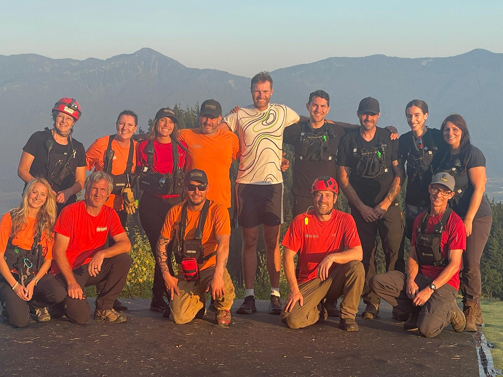 SAR Team in front a recue vehicle